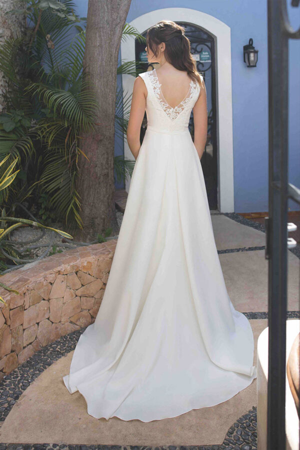 Vintage-Brautkleid Tequila Sunrise – Bild 2