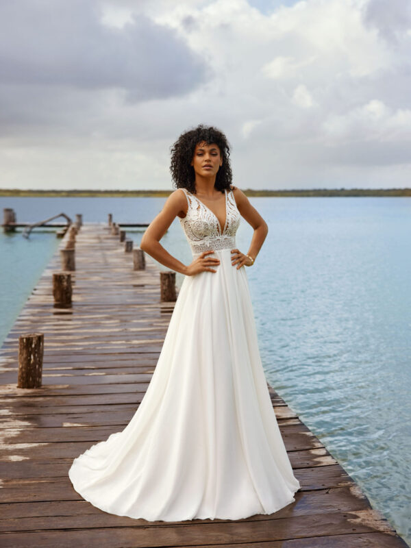 Tartane Brautkleid
