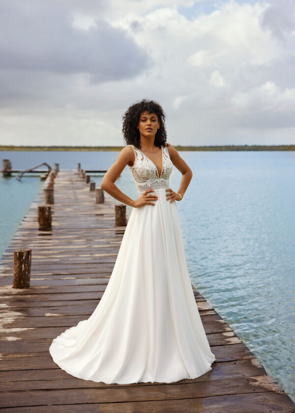 Tartane Brautkleid