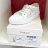 Braut-Sneaker „Nelli“ von Fiarucci Bridal in Ivory, Größe 39 – flacher Sneaker aus Leder & Spitze mit Soft Bliss-Futter